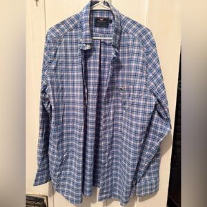 Vineyard Light Blue Checkered Shirt Jacket